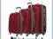 KOMPLET WALIZEK twardych** CZERWONY PUCCINI** TSA