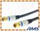 Kabel antenowy wtyk F-F wtyk-wtyk Digital  -2,5m