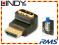 Przejsciowka HDMI katowa górna  wt-gn. Lindy 41086
