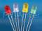 DIODY LED 5mm DYFUZYJNA 4 kolory 2,50zł/10szt