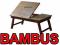 STÓŁ STOLIK POD LAPTOPA LAPTOP Z REGULACJĄ BAMBUS