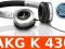 Słuchawki AKG K430 K 430 srebrne 3D-AXIS + etui
