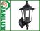 Kinkiet ogrodowy LAMPA zewnętrzna do góry CZARNA