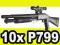 10x SHOTGUN P.799A FUL KLASYKA LASER+KOLIMATOR ASG