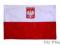 Flaga balkonowa kibica 150x90cm POLSKA Euro 65310