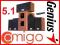 GŁOŚNIKI 5.1 GENIUS 5050 V2 PILOT 150W DREWNO PRO