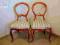 *KM* ORZECHOWE 2 KRZESŁA W STYLU LUDWIKOWSKIM