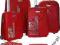 WALIZKI WALIZKA 3 szt EKSKLUZYWNY KOMPLET 2012 red