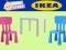 IKEA STOLIK LACK I DWA KRZESEŁKA MAMUT MAMMUT NEW