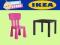 IKEA STOLIK  LACK + KRZESEŁKO MAMUT MAMMUT NEW !!!