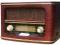 STYLOWE RADIO RETRO DREWNIANA OBUDOWA CAMRY CR1103