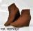 Buty botki koturn kopytka -----(76a f29 brown 39