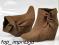 Buty botki koturn kopytka --bl1135 f24 brown 38