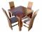 Stół 8-ka 90x90 +4x50(290cm) +4 krzesła lypikmeble