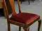 eleganckie i wygodne krzesła, bordowa tapicerka