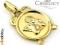 Piękny złoty MEDALIK z ANIOŁKIEM  AlleZloto_pl