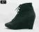 FZ-76 BUTY BOTKI KOTURN STYLE ZARRA BLACK EKO r.39