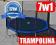 bl24 TRAMPOLINA 7w1 237cm 8ft SIATKA DRABINKA ORGA