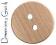 Guzik Okrągły drewniany płaski  bardzo duży  50 mm