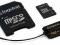 Kingston MicroSDHC 8GB Class10 + czytnik i adapter