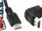 Kabel kątowy HDMI-HDMI v1.3 pozłacane złącza 1.8m