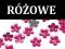 LIKWIDACJA__ Kwiatki akryl _____RÓŻOWE ___ 50 szt