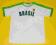 BRASIL T-shirt BRASIL 70 koszulka XL NOWA z UK
