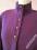 VINTAGE fioletowa bluzka ze stójką r. 38 MISIZM
