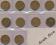 3 kopiejki 1946 - 1956 - zestaw 10 monet !!!