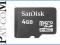 SanDisk karta microSDHC 4GB CL4 Sklep Odbiór Os.