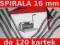 Grzbiety Coil Spiralne czarne 16mm 100szt Lublin