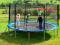 Markowa TRAMPOLINA SkyFlyer 13FT 396cm + akcesoria