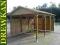 Wiata garażowa drewniana drewutnia 3.6 x 5.2 m