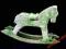 Koń na biegunach (ceramika artystyczna, 15x18 cm)