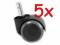 KÓŁKA GUMOWE DO FOTELA fi 11 mm 5sztuk NOWE FV!