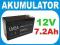 AKUMULATOR ZELOWY 7,2Ah 12V ZAMIAST 7 Ah FV GW 24M