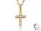 Krzyżyk cyrkonia złoto żółte 750