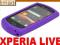 SOLID PURPLE MOCNE ETUI XPERIA LIVE w WALKMAN + PT