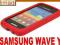SOLID RED MOCNE ETUI SAMSUNG S5380 WAVE Y + PT