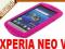 SOLID PINK MOCNE ETUI DO SE XPERIA NEO V + FOLIA