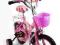 ROWEREK Hello różowy 12" z prowadnikiem SUPER