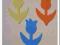 Scrapki * TULIPAN 1 * 100szt  2,5cm