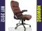 BRĄZOWY KRZESŁO FOTEL DO BIURA ELEGANCKI FV TANIO