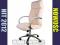 KRZESŁO FOTEL ECRU  RICARDO DO BIURA NOWOCZESNY