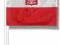 Flaga samochodowa, flaga kibica POLSKA PRODUKCJA