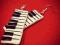 **ŚLICZNE!! HANDMADE KOLCZYKI KLAWIATURA PIANINO