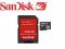 SanDisk MicroSDHC 4 + ADAPTER SD