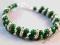 wirginia141* marmur zielony w srebrze*bransoletka