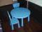 ZESTAW IKEA MAMMUT STOLIK + 2 KRZESŁA