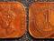 MALAYA 1 CENT 1943r GEORGE VI / 195 C